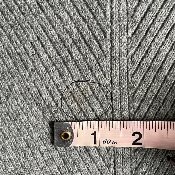 J. Jill Sweater Tunic V-neck Side Split Long Sleeve Textured Gray M - Picture 11 of 11